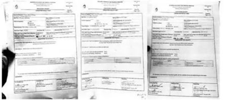 菲商总提供的亡者三次检验报告的影印本。(来源：菲律宾《世界日报》)