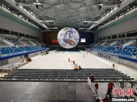 　资料图：国家游泳中心“水立方”改造工程 图片来源：北京市重大项目办